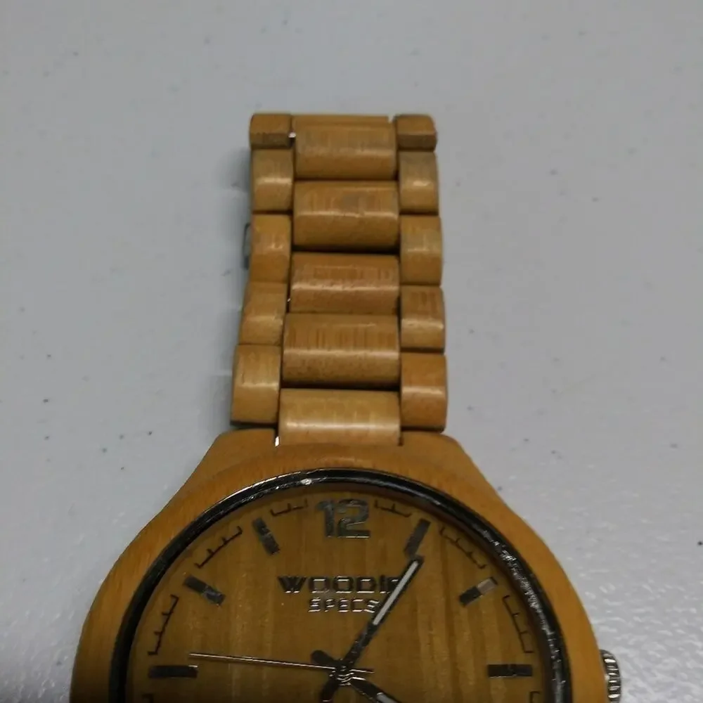 Woodie Specs Light Wooden Analog Watch Unisex